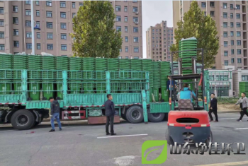 240升塑料垃圾桶如期運達交貨